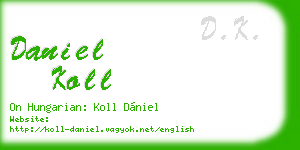 daniel koll business card